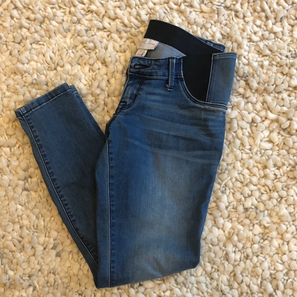 Skinny side panel Maternity Jeans - Medium Wash